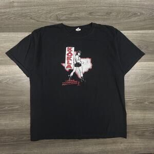 Texas Chainsaw Massacre 2 Shirt Mens XL Black Anvil Horror Movie Graphic Tee Y2K